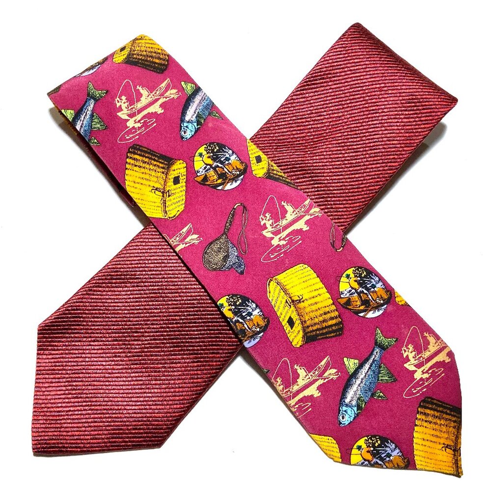 2 - 100% Silk Ties: Lillian Vernon and Tommy Hilfiger